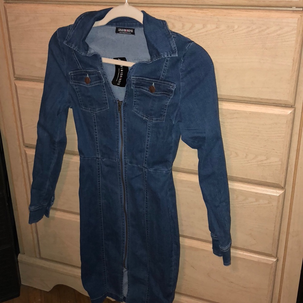 DENIM MINI DRESS